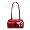 Bolsa de Ombro Retro para Mulheres 2025 Outono Nova Tendência com Múltiplos Bolsos e Acabamento de Luxo Bolsa de Nicho
