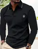 Nueva Camisa Polo de Verano para Hombre con Cuello, Mangas Cortas, Top Deportivo Casual para Golf, Camiseta de Manga Corta con Bloques de Color