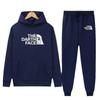Sudadera con capucha de forro polar para hombre de otoño e invierno Conjunto de sudadera para hombre Traje deportivo casual estampado Fabricante Venta al por mayor