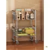 Estantería de Almacenamiento para Baño, Carrito Pequeño de Piso Multicapa, Estantería de Almacenamiento Lateral para Inodoro