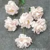Venta al por mayor del fabricante 6 Cabezas Gardenia y Anémona Materiales Florales para Bodas, Flores Artificiales para Salones de Bodas, Flores Artificiales de 6 Cabezas de Gardenia
