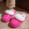 Pantuflas de Algodón para Mujer Otoño e Invierno 2025 Nuevas para Interior Hogar Antideslizantes Cálidas Más Pantuflas de Felpa Zapatos de Algodón para Mujer