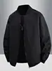 Chaqueta Casual de Hombre de Moda Transfronteriza Estilo Primavera y Otoño Marca de Moda Trendy Americana Cremallera Impermeable Resistente al Viento Chaqueta de Vuelo Delgada
