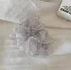 Super Fada Brilho Strass Malha Mulher Gentil 2026 Novo Toque de Alto Padrão Parte de Trás da Cabeça Penteado Volume Grande de Cabelo Presilha Banana Grande Acessório de Cabelo