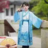 Hanfu Infantil para Meninos, Roupa de Verão Estilo Tradicional Chinês, Traje Tang, Roupa Tradicional Chinesa, Roupa de Cavalheiro Estilo Antigo, Fantasia de Performance para Meninos