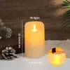 Venta Caliente Transfronteriza Vela de Lágrima Luz KTV Control Remoto Cumpleaños LED Digital Vela Oscilante Boda Vela sin Humo Fragancia