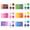 Almohadilla de Tinta Gradiente de 4 Colores para Niños, Cintura Cóncava, DIY, Creativa, Linda, Sello de Color Complementario, Mini Almohadilla de Tinta Cuadrada