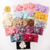 Nova Faixa de Cabeça Jacquard de Cor Pura Europeia e Americana para Bebê, Lenço de Cabeça Infantil Flor de Cinco Pétalas Fofa, Acessórios Finos e Macios para Cabelo de Bebê