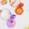 Estilo Ins bendición de paz y alegría llavero acrílico colgante de bolsa de flores regalo creativo para pareja hecho a medida