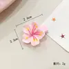 Novo Presilha de Cabelo Fofa de Flor de Pessegueiro para Crianças Presilha de Cabelo de Flor de Ovo Tira de Cabelo Anel de Cabelo Flor Presilha Lateral Corda de Cabelo Acessórios de Cabelo