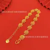 Pulsera Sencilla y Dulce de Flor de Rosa de Aleación para Mujer, Réplica Perfecta de Pulsera de Flor Estilo Celebridad de Internet, Venta al por Mayor para Transmisiones en Vivo