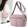 Bolso Cuadrado Pequeño para Viajero Nuevo 2023 Bolso de Hombro Cruzado de Nailon Bolso de Tela Bolso de Madre Bolso de Lona para Mujer Bolso Cruzado para Mujer