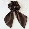 Elegante Elegante Tela de Satén Cinta para Cola de Caballo Anillo para el Cabello 2025 Mariposa Ligadura Cuerda para el Cabello Sentido Avanzado Anillo para el Cabello Intestino Grueso