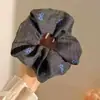 Goma para el pelo Retro Estilo Coreano con Estampado de Leopardo para Mujer, Versátil Nuevo Elástico para el Cabello, Cuerda Grande para Cola de Caballo Baja, Elegante Accesorio para el Cabello