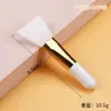 Brocha de maquillaje multifuncional de pelo suave, ultrafina, de cabeza plana, para base de maquillaje, de arcilla, de silicona, con cabezal suave