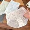 Mascarilla de Hielo para Piel de Verano Cadera Grande Sin Pellizcos PP Cómodo Sin Costuras Extendido Algodón Puro 10A Entrepierna Calzoncillos tipo Bóxer Mujer Nuevo Estilo