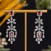 Aretes de Alta Resistencia Venta Directa del Fabricante Zircón Incrustado Exagerados y Grandiosos Aretes de Borla de Gota de Agua Vestido de Banquete Aretes Nupciales