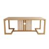 Novo Estilo Chinês Casual Simples Madeira Maciça Mesa de Chá e Cadeira Combinação Mobiliário Sala de Chá High-End Zen Escritório Mesa de Chá Kung Fu Mesa de Chá