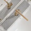 Estante de Almacenamiento para Grifo Transfronterizo con Alfombrilla de Tierra de Diatomeas Absorbente de Agua de Secado Rápido Alfombrilla Dura para Fregadero de Cocina Lavabo de Baño
