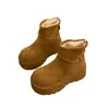 Botines tipo Martin de suela gruesa para mujer petite, nuevos de invierno 2026, versátiles, de plataforma, antideslizantes, botines cortos, botas adelgazantes