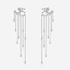 Pendientes de plata 925 con borlas largas y estrellas, nuevos pendientes irregulares de cena de hadas, temperamento de Corea del Sur, pendientes multicapa