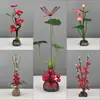 Decoración de Plato de Sashimi, Guarnición de Plato Frío para Catering de Hotel, Decoraciones de Flores y Hierbas de Plástico para Platos, Adornos Pequeños, Flor de Ciruelo de Invierno