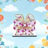 Porta servilletas de madera temático de Pascua transfronterizo con diseños de Zanahoria, Orejas de Conejo y Moño en Varios Estilos para un Ambiente Festivo