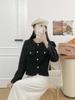 Chaqueta Corta Estilo Tweed para Mujer 2025 Nuevo Estilo Cardigan Elegante