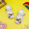2026 Nuevos Zuecos de Ballet para Niños Color Café de Verano Sandalias de Princesa Cerradas para Playa de Eva para Exteriores