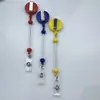 Portatarjetas retráctil transfronterizo con hebilla de fácil extracción, llavero de cuentas DIY, cordón retráctil con hebilla para credencial de enfermera, disponible para venta al por mayor