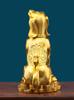 Enfeite de Cachorro de Cobre com Canto Faltando no Noroeste, Cachorro do Zodíaco para Trazer Riqueza, Sentado no Chão, Decoração para Casa Sala de Estar, Artesanato de Cão de Guarda