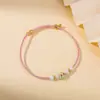 Pulseiras Coloridas de Fio para o Festival do Meio Outono em Vários Estilos, Pulseiras Trançadas Artesanais DIY Ajustáveis para Homens e Mulheres