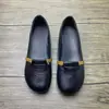 Zapatos Individuales Nuevos Retro de Piel Suave con Boca Poco Profunda para Mujer, de Suela Plana, Suela Suave, Cómodos Slip-On, Zapatos Pequeños de Piel, Zapatos Casuales