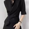 Traje Casual para Hombre y Mujer Cuello Barcaza Chaleco de Negocios Estilo Británico Nivel Alto Cuello Barcaza de Pistola Chaleco Slim-Fit Chaqueta Chaleco