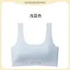 Ropa interior para niñas en desarrollo estudiantes de secundaria niños grandes top tube top envuelto en el pecho chaleco de dibujos animados sujetador sin costuras de copa fija ultra-delgado