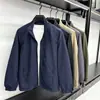 Chaqueta de Viaje al Aire Libre para Hombre Transfronteriza Estilo Nuevo de Otoño para Hombre Cuello Alto Cremallera Color Sólido Casual Resistente al Viento para Hombre