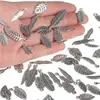 Materiais para joias DIY feitos à mão liga de liga de prata antiga galvanizada acessórios de folha fazendo pulseiras colares pingentes