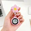 Reloj de Enfermera Reloj de Pecho Digital Electrónico Elástico Lindo Clip Reloj para Colgar Reloj de Bolsillo Reloj Elástico para Mujer