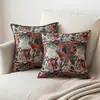 Funda de Almohada Estilo Étnico Cojín Sofá Retro Extraíble Lavable Casa de Huéspedes Hotel Dormitorio Balcón Decoración Cojín