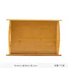 Bandeja de servicio para refrescos con mango de madera de bambú para el hogar, bandeja para servir té, bandeja de almacenamiento para tazas de té, bandeja rectangular de madera de bambú para almacenamiento de postres y pasteles