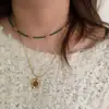 Colar de Joias Antigo Feito à Mão [História de Xishan] Flor de Contas Borboleta Vintage Nicho Retrô
