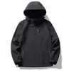 Nueva chaqueta exterior ligera para comercio exterior, color liso, unisex, impermeable y a prueba de viento, abrigo de trabajo, admite impresión de logotipo