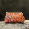 Porta-moedas grande bolsa para celular bolsa com fecho de cabeça de gota d'água bolsa de mão bolsa de ombro único porta-moedas bolsa de material DIY feita à mão 501#
