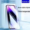 Adequado para Filme de Vidro Temperado de Tela Cheia iPhone 18, Filme de Alta Definição Apple 16, Película para Celular Ip15 Borda Curva Luz Azul 17 Pro Max