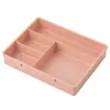 Caja de Almacenamiento de Escritorio para Clasificar y Organizar Joyería, Cajón de Plástico Apilable con Compartimentos y Almacenamiento Integrado para Papelería y Cosméticos