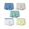 BalaoneBalabala Ropa Interior Infantil Tipo Algodón Calzones Tipo Boxeador para Niñas Pack de Cinco Pantalones Cortos de Cuatro Esquinas para Bebé