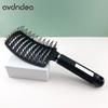Peine para Costillas de Cerdo, Forma Esponjosa, Peine Curvo Grande, Peine Masajeador para Cabello Suave, Peine para Cabeza de Peluquería para Cabello Rizado, Peine Alisador de Cabello para el Hogar al por Mayor