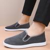 Zapatos de Tela Nuevos Old Beijing Primavera 2025 Zapatos para Hombre Terciopelo Enrollado Zapatos Casuales para Hombre Zapatos Negros de Trabajo Transpirables Zapatos de Papá
