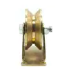Soporte en forma de V, ruedas de acero de color para riel, en forma de U, en forma de H, en forma de T, polea de ángulo, guía de riel para cable de puerta corrediza, rodamiento de rueda con ranura