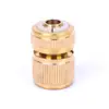 Conector universal de grifo de conexión rápida de 4 puntos de latón, nipple de conversión de 4 a 6 puntos, conector de cobre para tubería de entrada